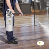 1.5Gal Stainless Steel Sprayer, Hand Pump Sprayer with Pressure Gauge&Safety Valve, Adjustable Nozzle Suitable for Gardening& Sanitizing