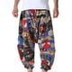 thumbnail image 4 of Pantalones bombachos de cintura media con estampado retro para hombre, informales, a la moda, de algodón, 4 of 9