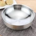 thumbnail image 2 of Tazón de acero inoxidable para fideos sopa arroz ensalada bocadillos Utensilios de Cocina de Primera diámetro 19 Cm 21 Cm 23 Cm Plata 19cm, 2 of 10