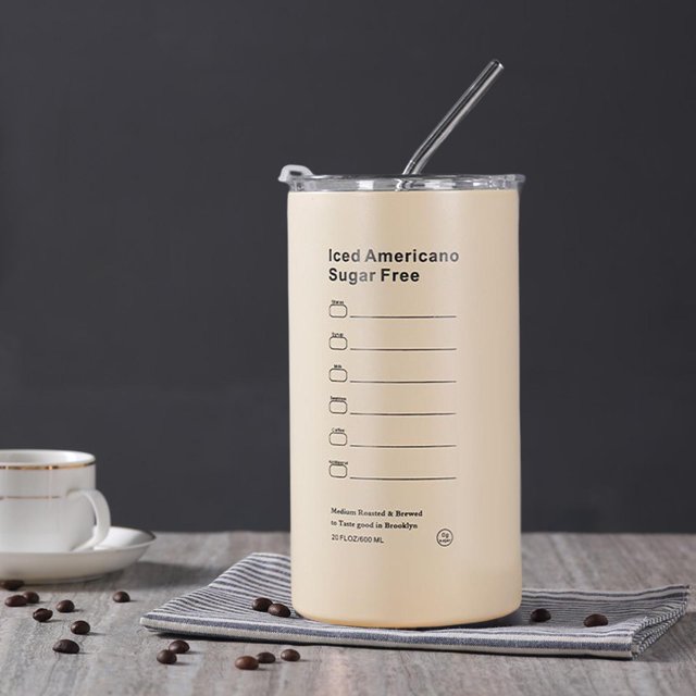 tapas y s, vasos de café con aislamiento al vacío de acero inoxidable, taza de viaje aislada, taza de agua con tapa a prueba de fugas Macarena vaso de café