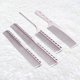 thumbnail image 3 of Space Aluminum Hair Comb 4 Metal Hair Combs Long And Short Hair Combs silver, 3 of 3