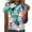 Multicolor Tops for Summer_y, variant on jtjvou Women's Graphic Tshirt for Hiking Plus Size Short Sleeve Blouse Crewneck Tuinc Summer Trendy Fashion Lady Tie Dye Tees Going out Tops for Teen Multicolor,L