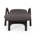 thumbnail image 2 of MIKAEL Weather-Resistant Outdoor Chaise Lounge: Sturdy Patio Poolside Lounge Chair with 3D Wicker Texture, Dark Brown, 2 of 10