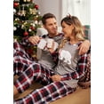 thumbnail image 4 of Avidlove Couple Christmas Pajamas Set long Sleeve Family Matching Pajamas Sets Soft Women Xmas Pjs Sleepwear Print Nightwear (Women), 4 of 6