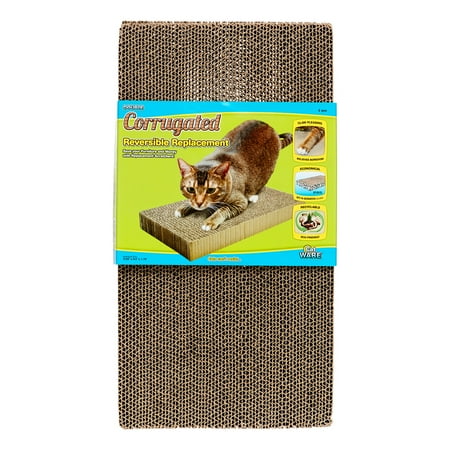 Ware Corrugated Reversible Replacement Cat Scratcher, Double, 2 Ct