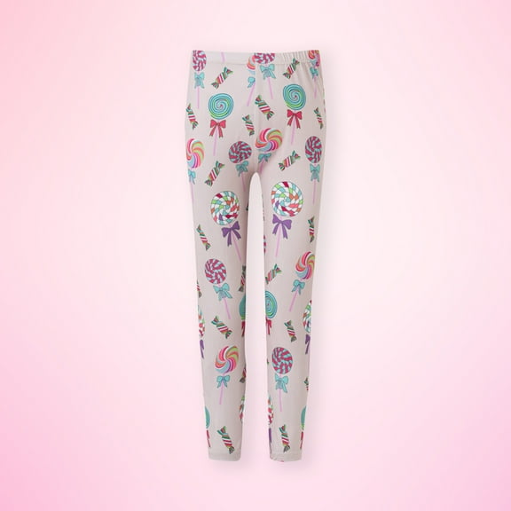 Utoimkio Toddler Baby Girls Cute Floral Print Legging Pants Cotton Basic Leggings for Kids Fitting Long Pants Toddler Girls Active Leggings