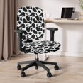 thumbnail image 3 of ZUXONGSY Cow Print Office Chair Cover Set of 2 Universal Desk Swivel Chair Cover with Elastic Edge Computer Chair Backrest and Cushion Seat Cover for Student Office Worker, 3 of 7