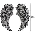 thumbnail image 2 of Metal Angel Wings Wall Art Decor with Led LightsSculpture Art Indoor Outdoor Wall Hanging Decorations, 2 of 6