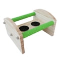 thumbnail image 2 of Soporte de Percha para Pájaros con Cuenco de Agua para Alimentos, Juguete para Loros, Alimentador de Jaula para Pájaros de piezaza, Patio de , verde Salvador Soporte de percha para loro, 2 of 8