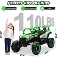 thumbnail image 6 of Jorfly 24V Ride On Car for Kids,Battery Powered Electric UTV Toys w/Remote Control, Gift Bow, 4x150W, 4WD/2WD, 3 Speeds, Shock Absorbers, Bluetooth, LED, 4.5MPH Max,Pink, 6 of 8
