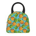 thumbnail image 3 of Naloa Pineapple Print Lunch Bag for Women Men,Insulated Lunch Box for Adult,Reusable Lunch Tote Bag for Work, Picnic or Travel, 3 of 9