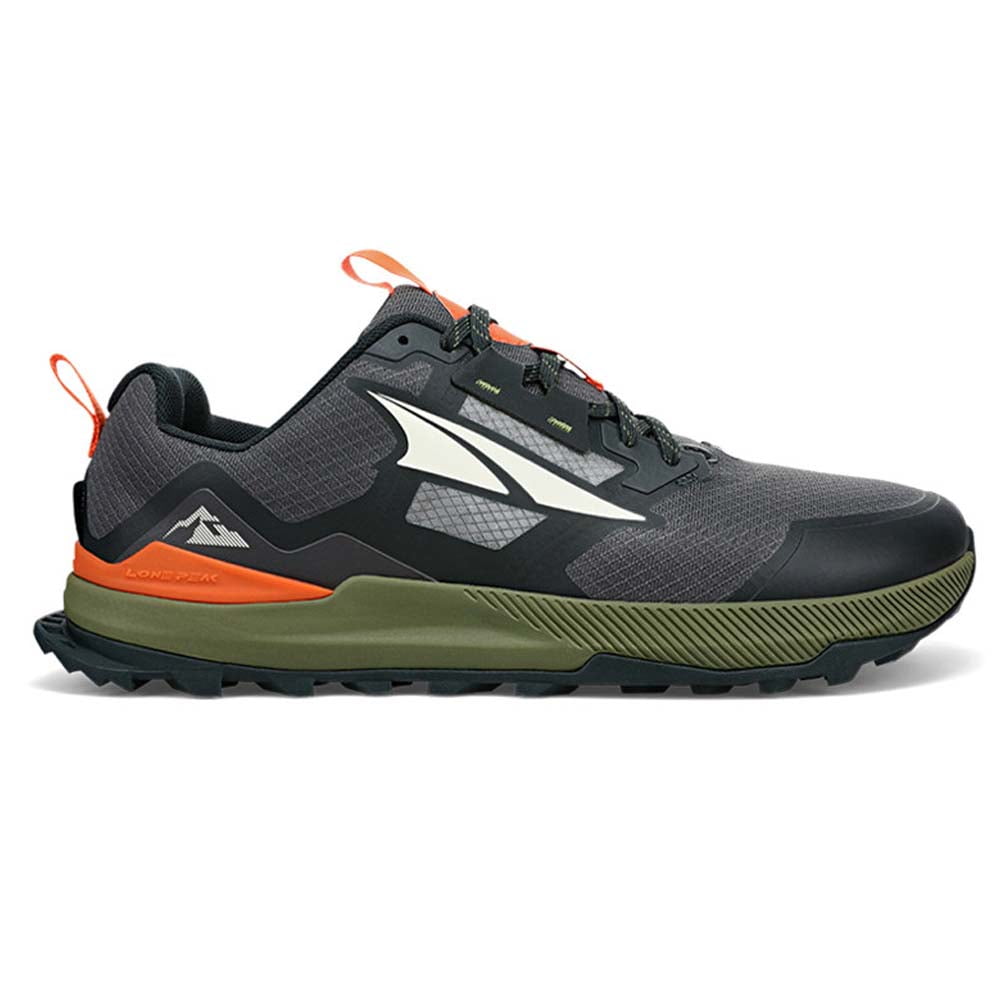 Altra Lone Peak 7 Mens Trail Running Trainer Black/Grey/Green UK 8