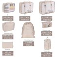 thumbnail image 4 of HSHDLDF cube d'Emballage de Voyage, Ensemble de 8 Pcs cube de Voyage, Sac de Rangement Pliable, Sac de Rangement Léger (Rayé), 4 of 7