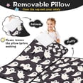 thumbnail image 3 of Dark Halloween White Ghosts Toddler Nap Mats for Kids Preschool,50"x20" Sleeping Mat Bag or Kids,Toddler Sleeping Bag,Toddler Nap Mat or Daycare, 3 of 6