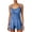 C-Blue95, variant on Womens Seamless Yoga Romper Workout Gym Outfit Athletic Fitness One Piece Short Jumpsuits Spaghetti Strap Square Neck Soft Onesie