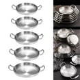 thumbnail image 2 of Stable Cooking Pans Kitchen Cookware Double Handle Steel Pans Carbon Steel Cooking Pans for Small Family, 2 of 18