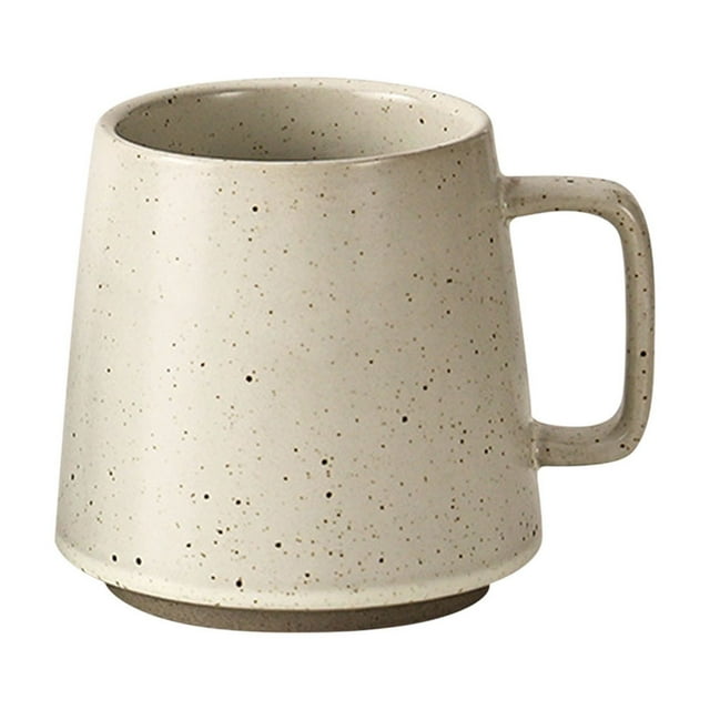 Japanese Style Ceramic Coffee Mug Advanced Ceramic Material with Excellent Insulation Ergonomic Handle & Wide Mouth Design 11oz Capacity for Hot & Cold Drinks