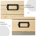 thumbnail image 3 of EXHUMKY 20Ud Marcos Para Etiquetas De Cajas En Metal Negro Para Oficina Y Muebles, 3 of 8
