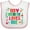 White and Pink, variant on Inktastic My Memere Loves Me Girls Girls Baby Bib