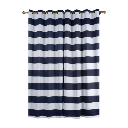 Balsacircle 52 X 96 Inch Cabana Stripe Curtains D Panels With Balsacircle 52 X 96 Inch Cabana Stripe Curtains D Panels With Grommet Window Treatments Home Decorations