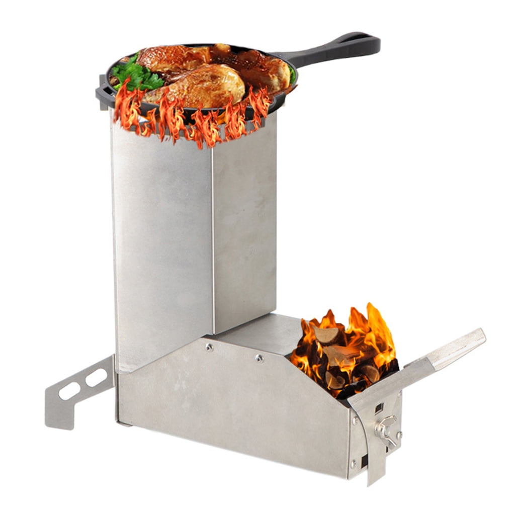 Rocket Stove Backpacking Camp Tent Stove for Picnic BBQ Camp Hiking CampingStove