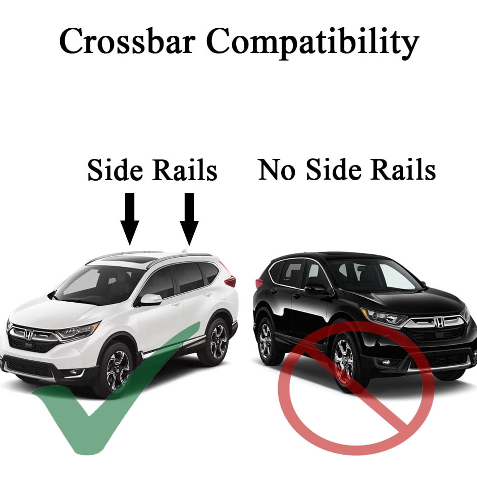 BRIGHTLINES Roof Rack Cross Bars Replacement for Honda CRV 2017-2022 Set of 2pcs, Black Aluminum Roof Top Cargo Rack