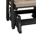 thumbnail image 2 of OS Home and Office Furniture 27" Resin Fan Back Glider in Weatherwood/Black, 2 of 5