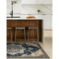 thumbnail image 7 of Unique Loom Utopia Collection Area Rug - Helios (8' x 10' Rectangle Navy Blue/Light Blue), 7 of 7