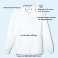 thumbnail image 3 of French Toast Husky Boys School Uniform Long Sleeve Pique Polo Shirt, Sizes 10-20, 3 of 5