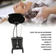 thumbnail image 3 of Portable Shampoo Basin, 2 Buckets 4 Casters Mobile Shampoo Bowl US Plug 100-240V  For The Elderly For Daily Use, 3 of 8