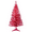 Red, variant on Tcbosik 4ft Lighted Artificial Christmas Tree with 50 UL Lights, Pre-lit Xmas Tree with 122 Branch Tips for Home Office Party Decor, Easy Assembly, Red