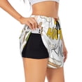 thumbnail image 3 of Lsque Home Cooking Printed Women's Running Shorts with Liner Pockets,Elastic Quick Dry Workout Athletic Gym Yoga Shorts,Womens High Waist Shorts-Small, 3 of 9