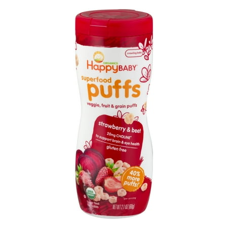 Happy Baby Superfood Puffs Strawberry & Beet, 2.1 OZ
