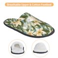 thumbnail image 3 of Fotbe Lilies Flowers Pattern Women's Fuzzy Slippers Plush Slippers Fluffy Winter House Shoes Indoor and Outdoor-Medium, 3 of 8