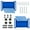 Blue, variant on 2PCS Universal Featherboards With Miter Slots Reduce Kickback Woodworking Tools for Tables Saws / Router Tables / Band Saws