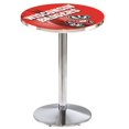 thumbnail image 1 of Holland Bar Stool L214C4228WI-Bdg-D2 Table de Pub 42 Po avec Plateau de 28 Po Top&44; Chrome, 1 of 1
