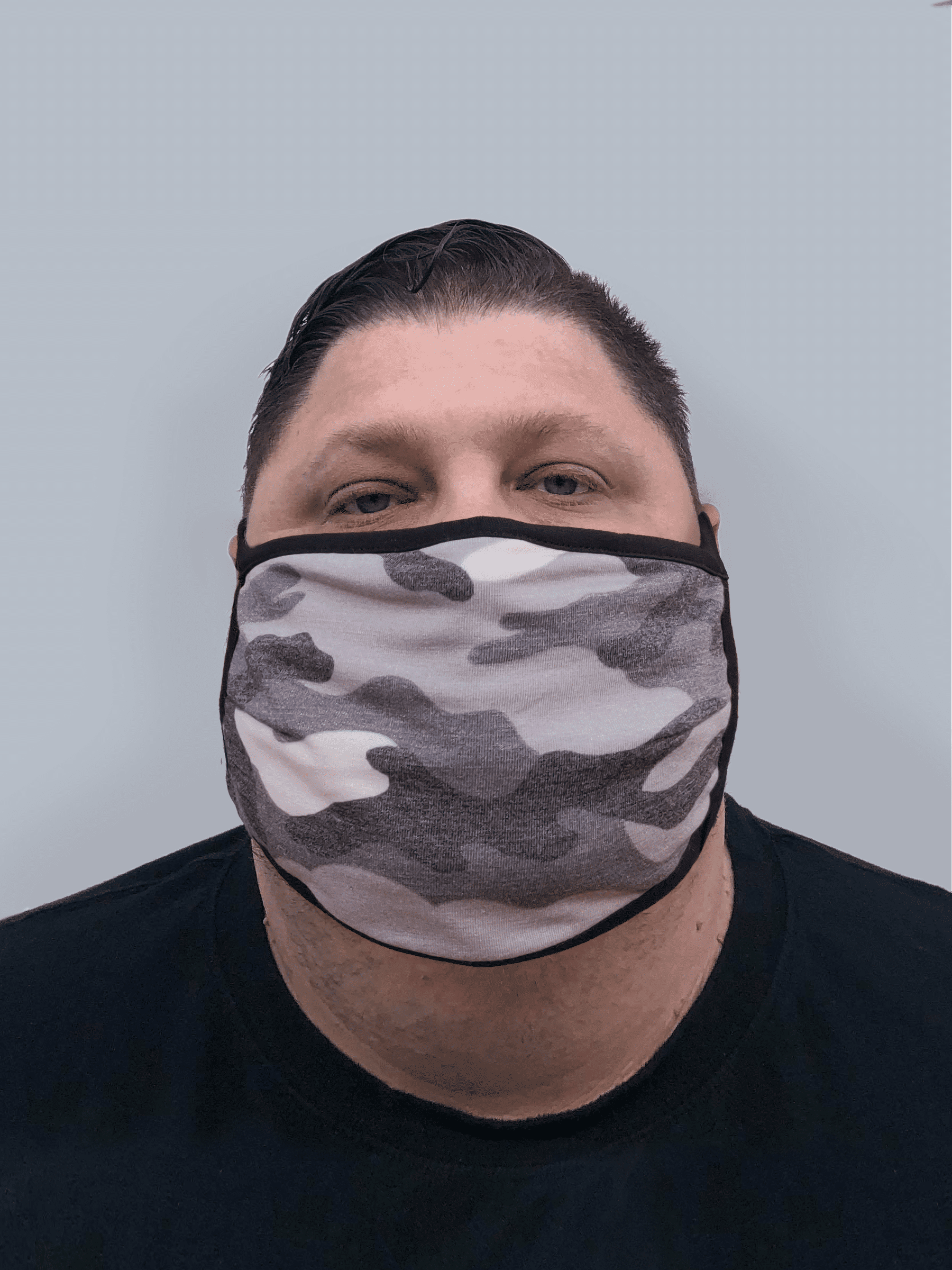 Mens Extra Large Face Mask 3Layer Light Weight Cotton Washable