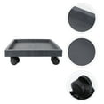 thumbnail image 4 of 1 Pce Plateau de Plante Support de Pot de Fleurs avec Roues Support Roulettes Chariot pour Jardin Intérieur Extérieur, 4 of 6
