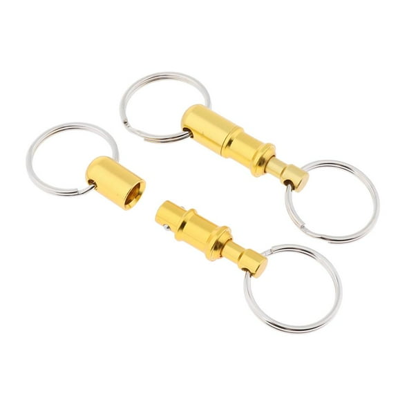 2 Pieces Breakaway Key Separate Car Keys Quick Release Keychain en