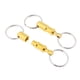 thumbnail image 1 of Llavero desmontable 2 Unidades/paquete con Dos Anillos resistentes Accesorios para llaves dorado Yinane, 1 of 4