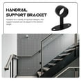 thumbnail image 3 of Phenofice Soporte Para Barandilla De Inoxidable Negro Con Montaje En Pared Para Escaleras Resistente Y Duradero, 3 of 8