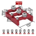 thumbnail image 3 of ANXPTIME Multi functional Woodworking Self Centering Round Tenon Triple Hole Opener, 3 of 20