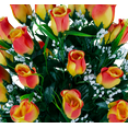 thumbnail image 5 of Sympathy Silks Artificial Cemetery Flowers - Sunset Orange Rose Buds - Bouquet for Vase, 5 of 10