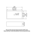 thumbnail image 6 of 33 Inch Ceramic Kitchen Sink,Included Stainless Steel Dish Grid&Basket Strainer, Easy to Clean,Utility Sink for Workstation, Kitchen,White, 6 of 6