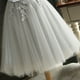 thumbnail image 4 of Vestido de dama de encaje de las mujeres atractivas sin mangas bordado de malla de tul delgado MABOTO Gris/XL, 4 of 7