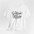 thumbnail image 1 of Gratitude Attitude T-Shirt: Handwritten Typography Design - Black - M, 1 of 2