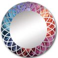 thumbnail image 2 of DESIGN ART Designart "Opt Art Chromatic Illusion" Modern Wall Mirror 24in.x24in., 2 of 4