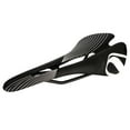 thumbnail image 2 of Eigraketly Asiento de bicicleta, ligero, ahuecado, suministros de ciclismo, cómodo cojín de esponja gruesa para bicicletas, sillín de bicicleta Ciclismo Blanco negro, 2 of 6
