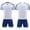 A White, variant on Youth Soccer Jersey Ndbuld Kids Soccer Set Boys Girls Short Sleeve Football Uniform With Shorts Breathable Sports Kit For Youth Training Match School Sports