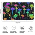 thumbnail image 3 of Colorful Mushroom Star Black Pattern Bathroom Rugs Mat,Non Slip Microfiber Bathroom Rug,Rubber Backing,Soft Bathroom Mats for Bathroom Floor,Tub and Shower,17x30in(43x75cm), 3 of 5